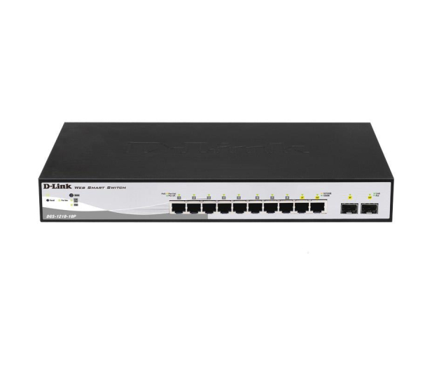 D-Link 12p DGS-1210-10P (10x100/1000Mbit 2xSFP Combo) - 59077 - zdjęcie 2